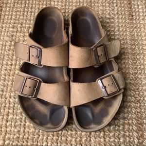 Arizona Oiled Leather Tobacco Brown Women’s Birkenstock Sandals- Size 39